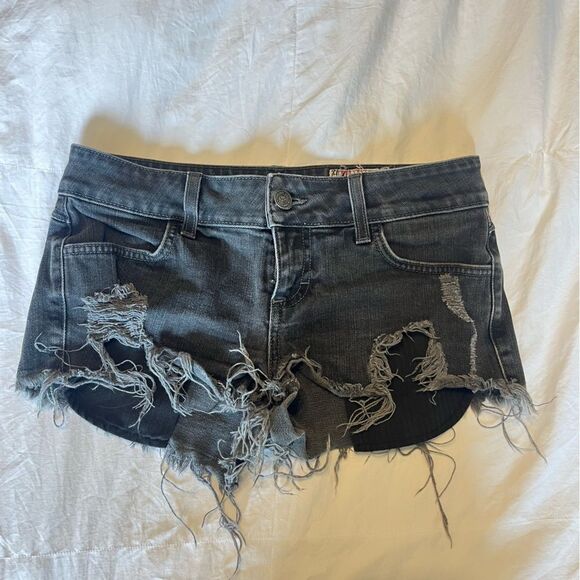 Siwy Madeleine Cotton shorts Black 26 - Picture 1 of 5